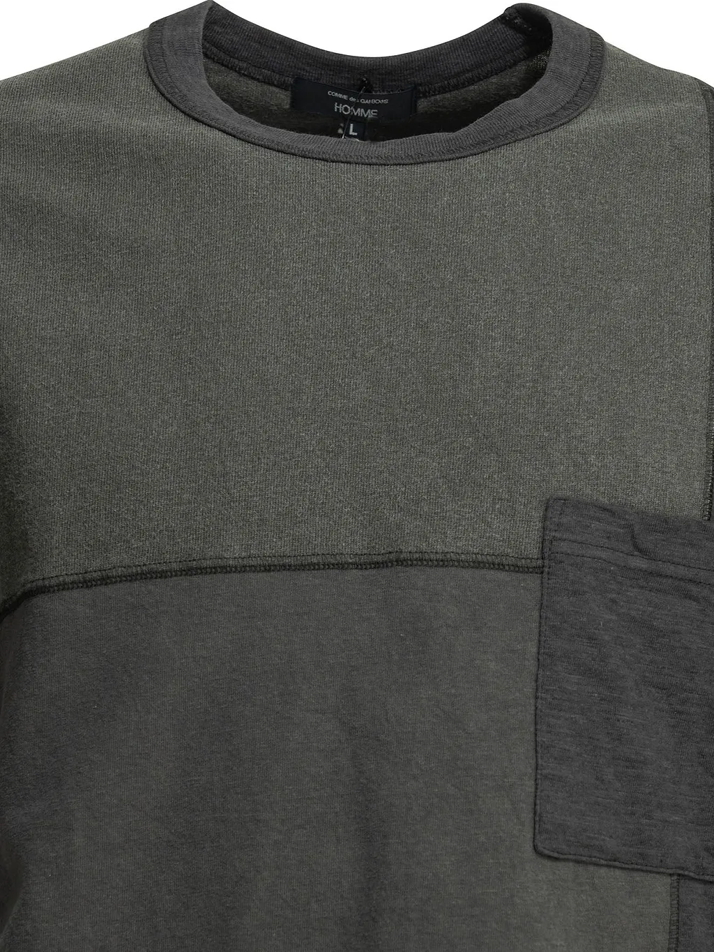 Comme Des GarÇOns Homme Patchwork Crewneck T Shirt