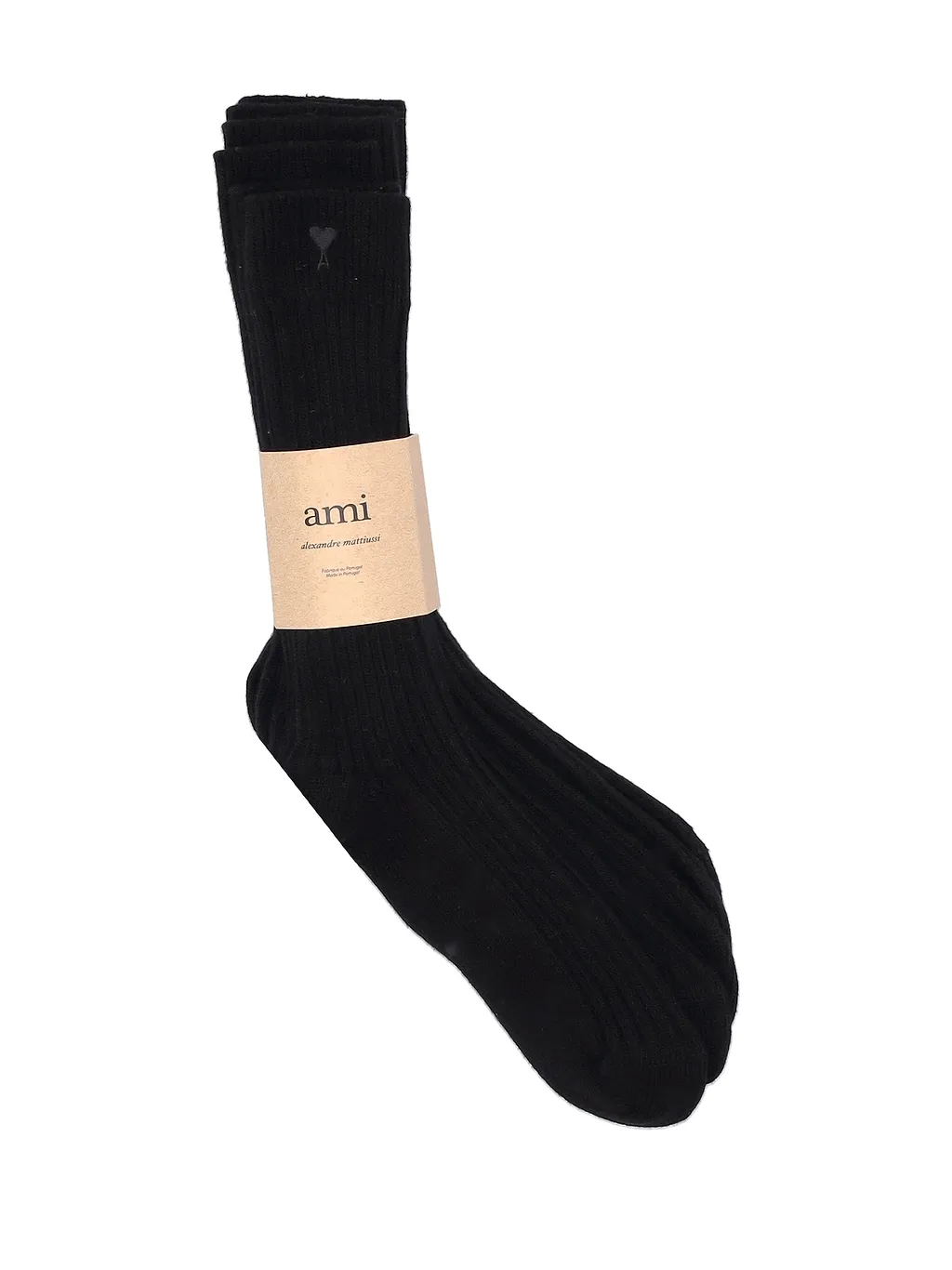Ami Pack Trois Chaussettes Ami De Coeur Noir