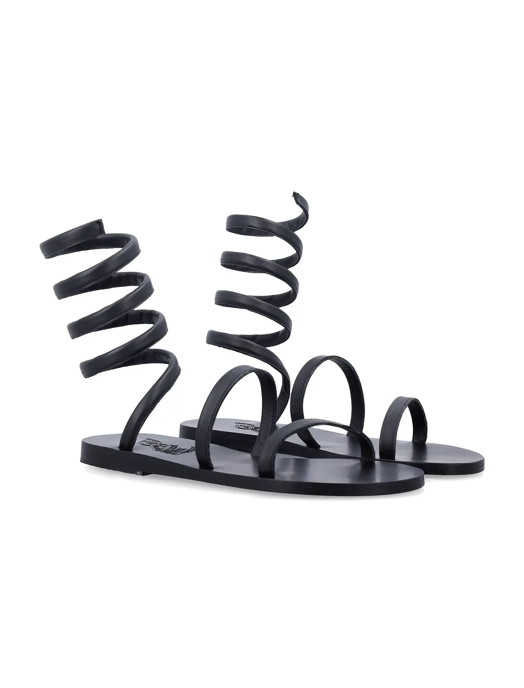 Ancient Greek Flat Shoes Black