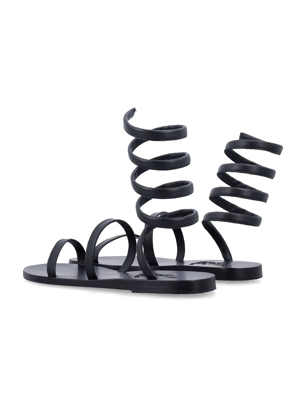 Ancient Greek Flat Shoes Black