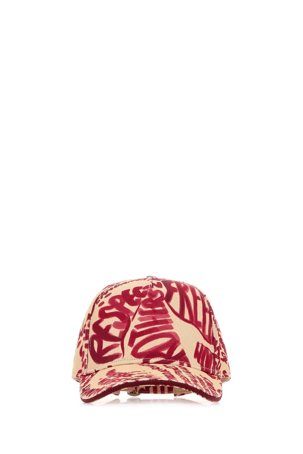 Dsquared Printed Denim Rebel Hibiscus Baseball Cap