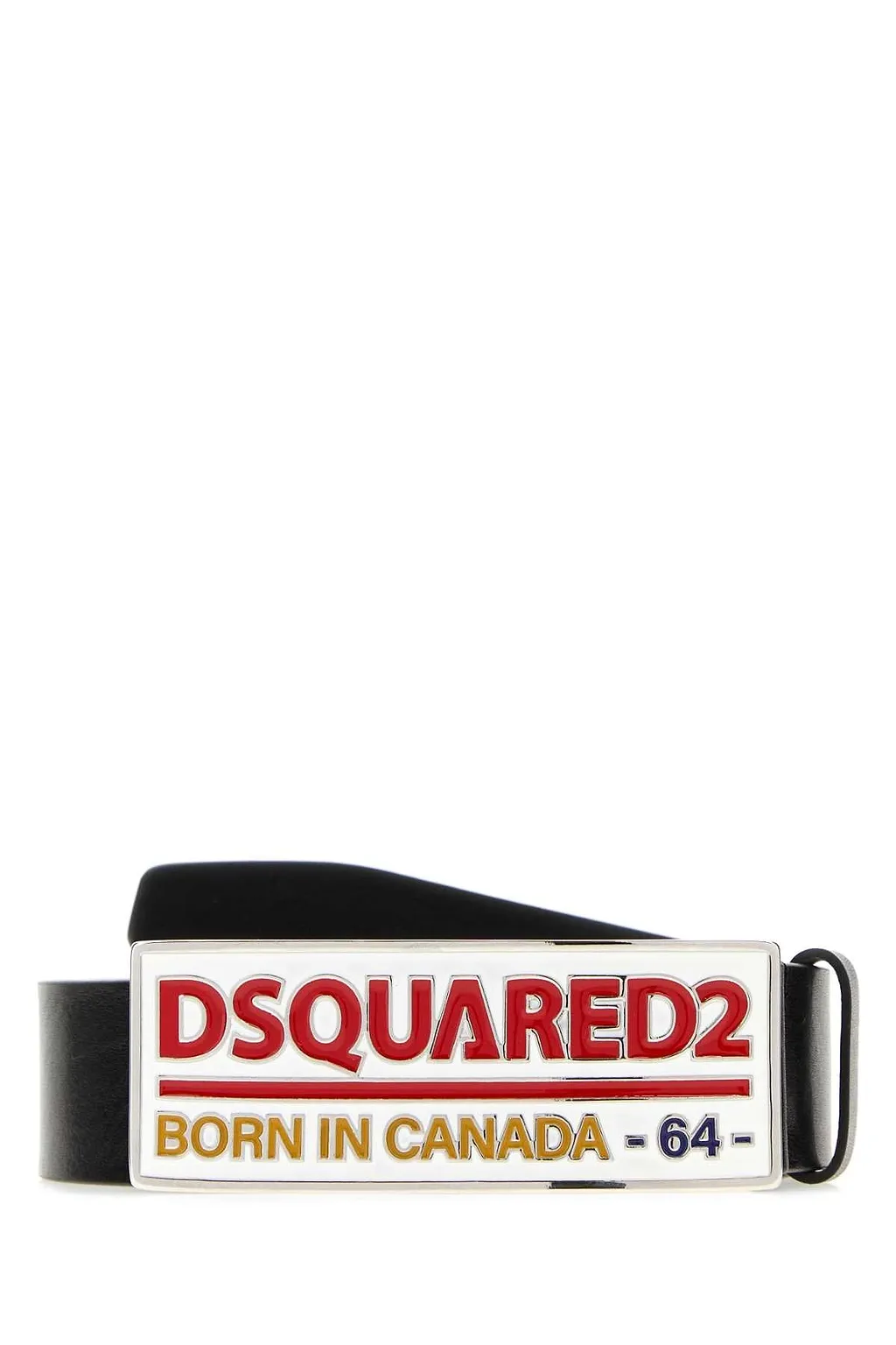 Dsquared Black Leather Belt