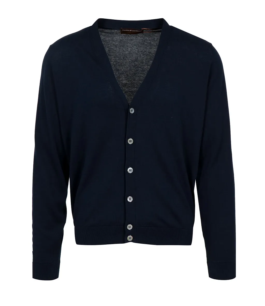 Filippo De Laurentis Sweaters Navy Blue