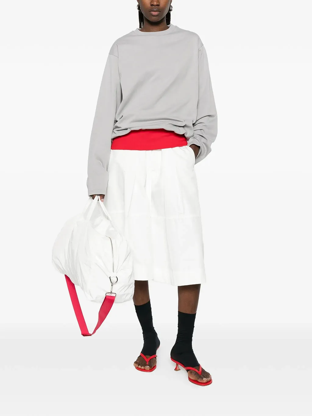 Lii Contrast Waistband T Shirt