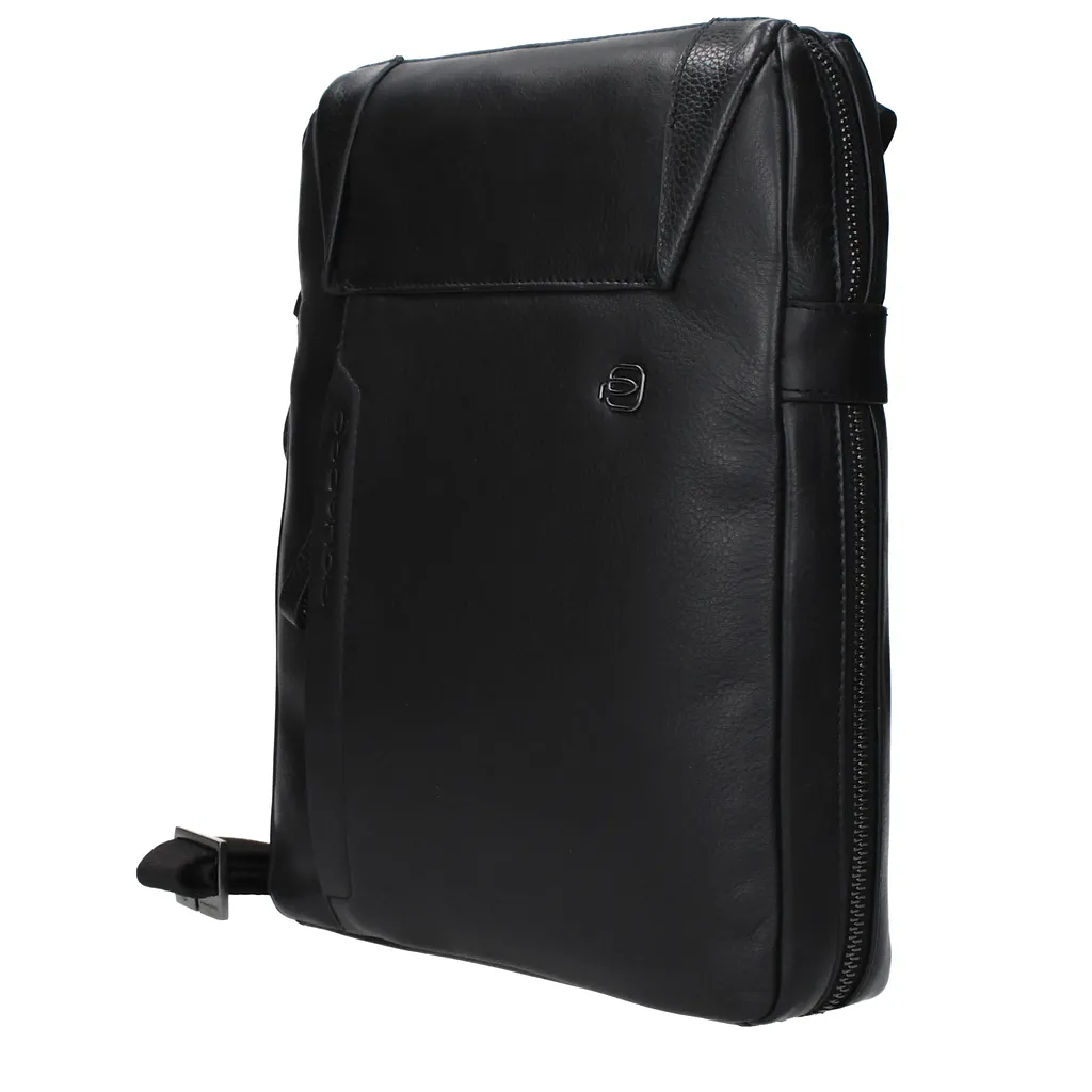 Piquadro Crossbody Bags Black Leather