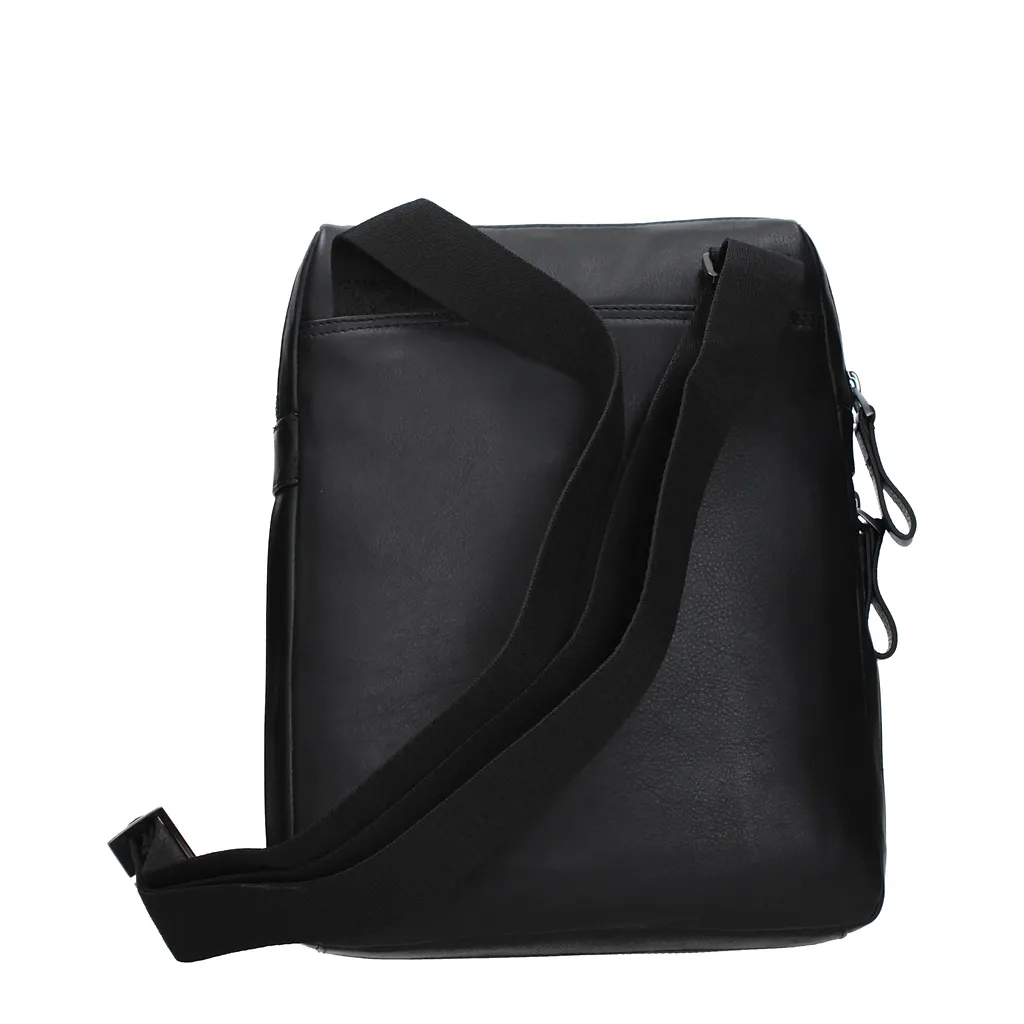 Piquadro Crossbody Bags Black Leather