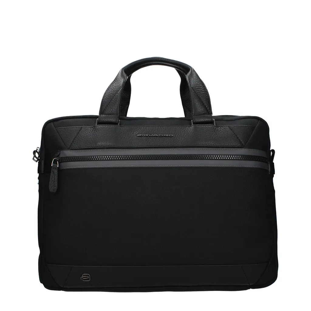 Piquadro Work Bags Men Recycled Nylon Black