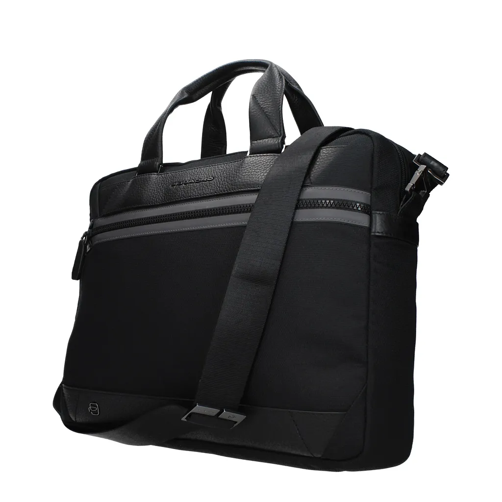 Piquadro Work Bags Men Recycled Nylon Black