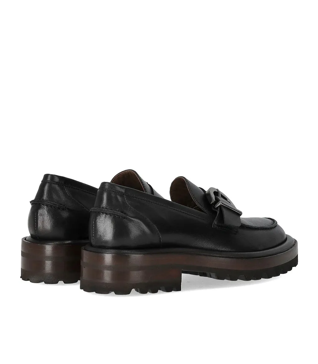 Duccio Del Duca Black Loafer