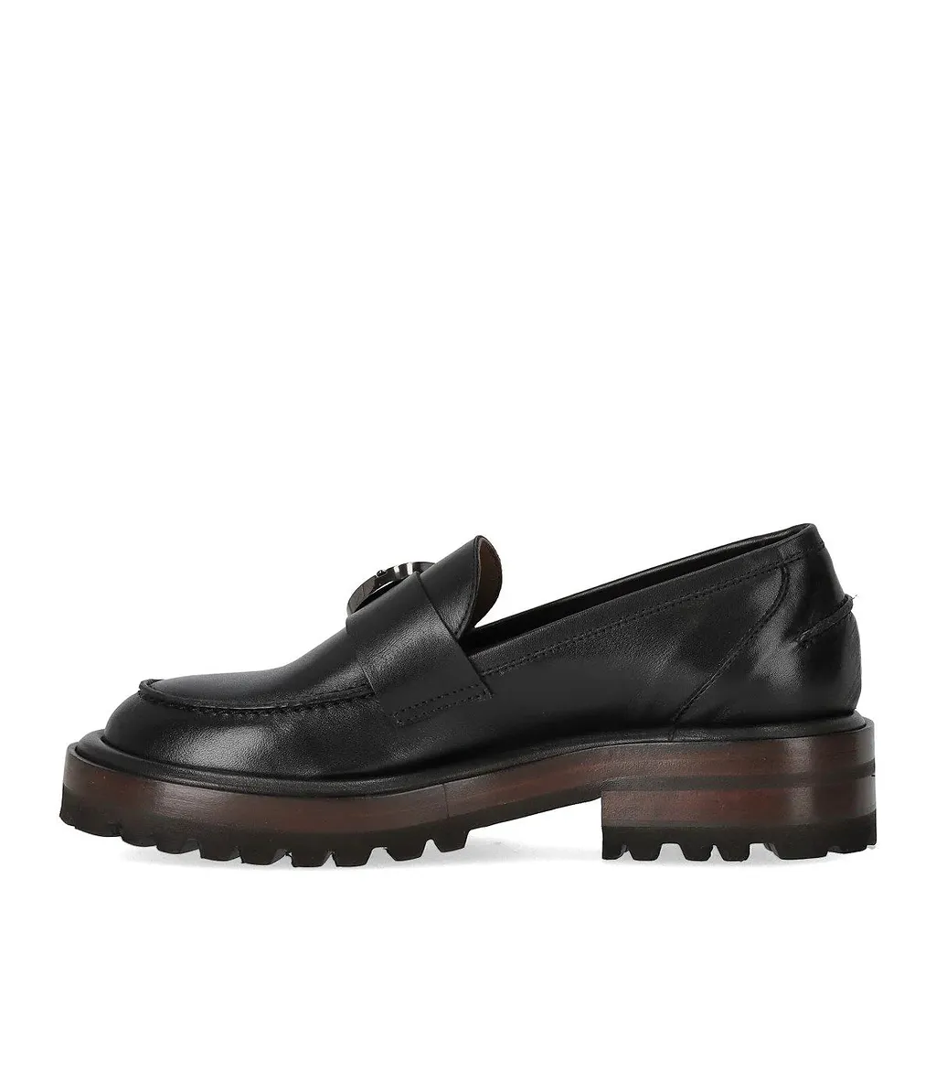 Duccio Del Duca Black Loafer