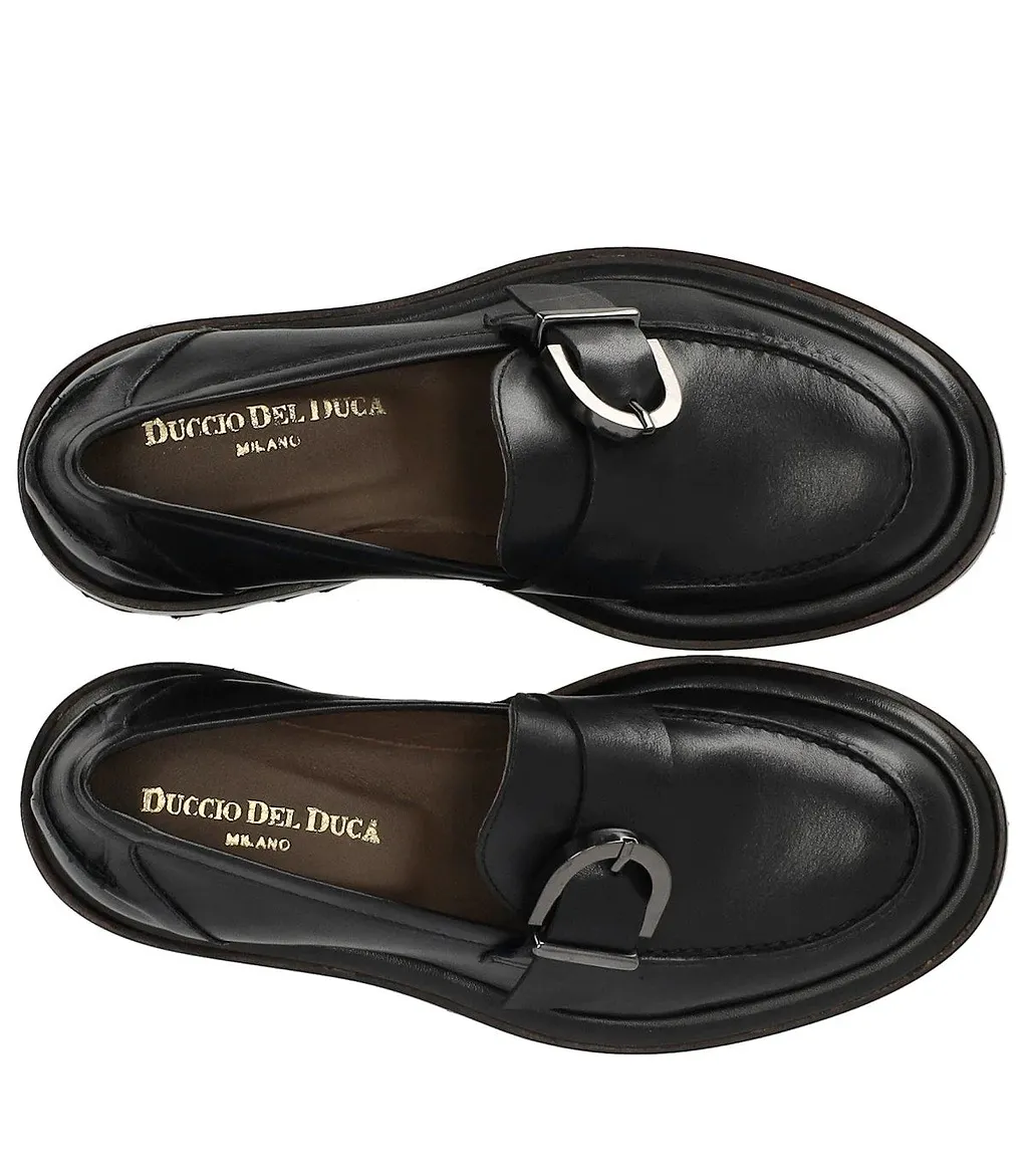 Duccio Del Duca Black Loafer