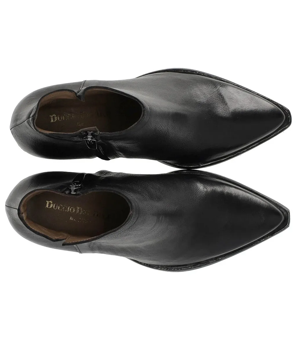 Duccio Del Duca Black Texan Ankle Boot