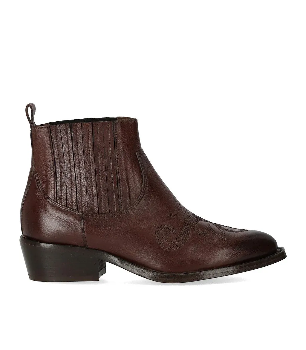 Duccio Del Duca Ebony Texan Ankle Boot