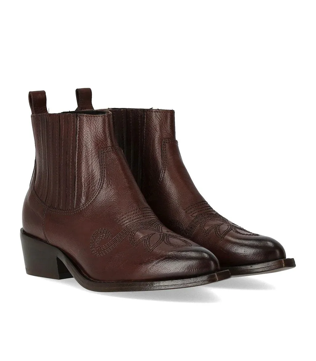 Duccio Del Duca Ebony Texan Ankle Boot