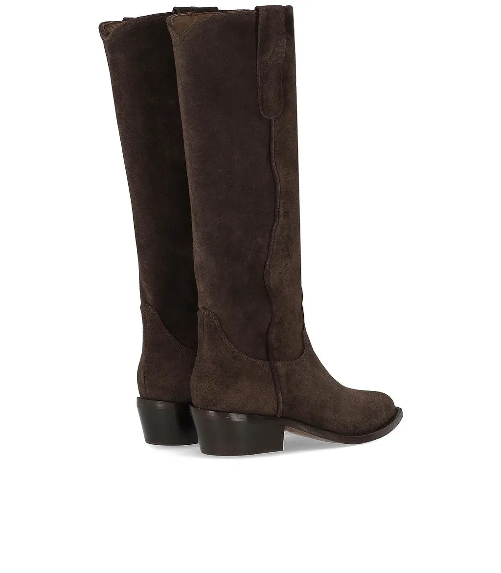 Duccio Del Duca Dark Brown Texan Boot