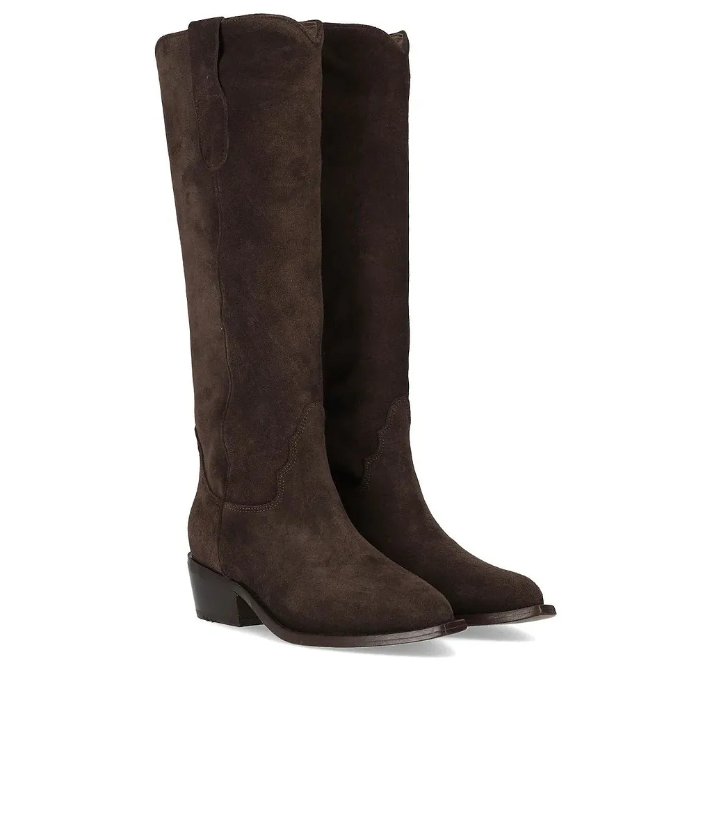 Duccio Del Duca Dark Brown Texan Boot