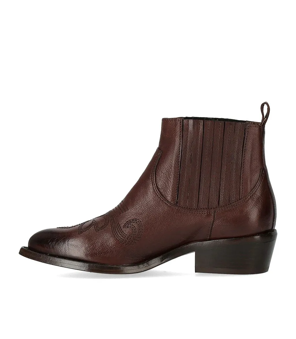 Duccio Del Duca Ebony Texan Ankle Boot