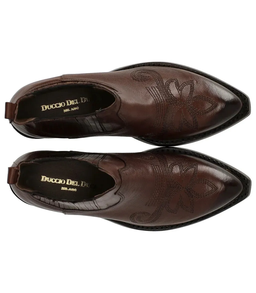 Duccio Del Duca Ebony Texan Ankle Boot