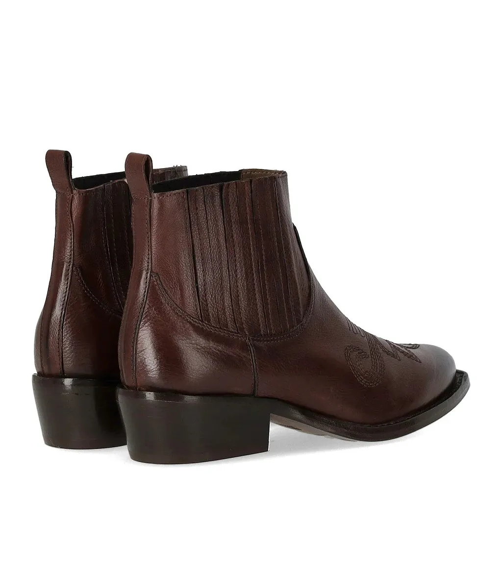 Duccio Del Duca Ebony Texan Ankle Boot