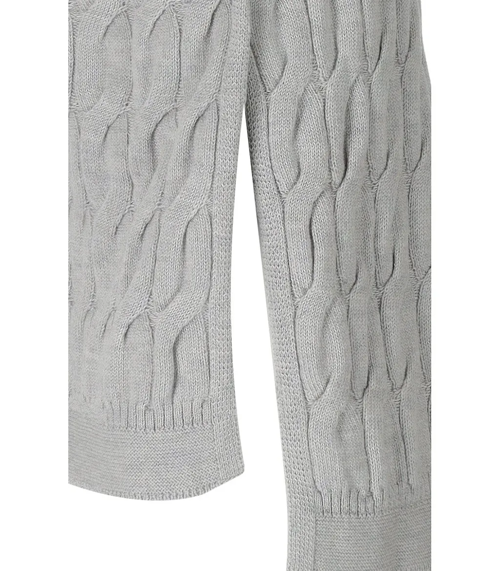 Mm Max Mara Quid Grey Crewneck Jumper