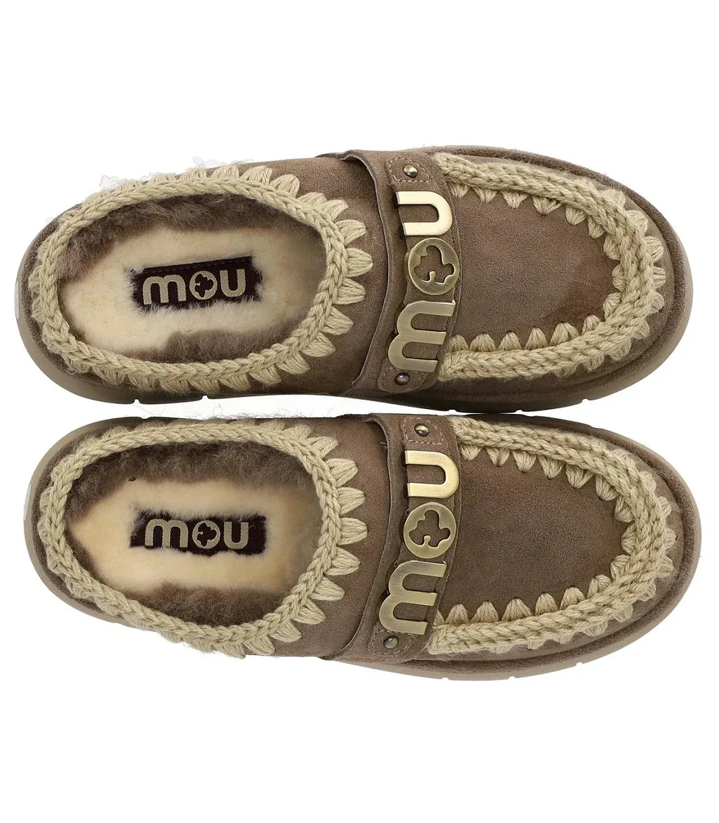 Mou Bounce Welt Suede Elephant Grey Clog
