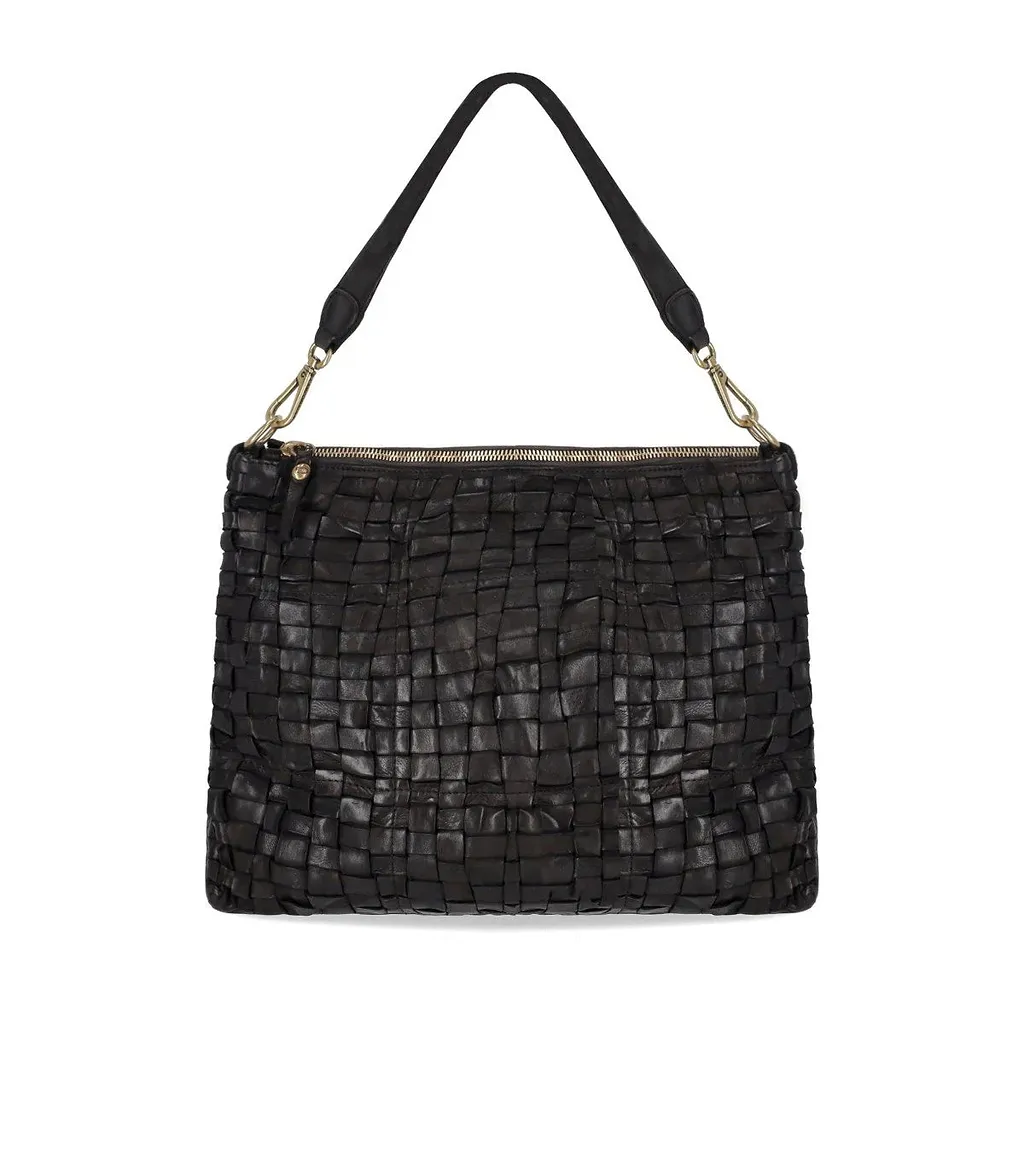Campomaggi Carla L Black Shoulder Bag