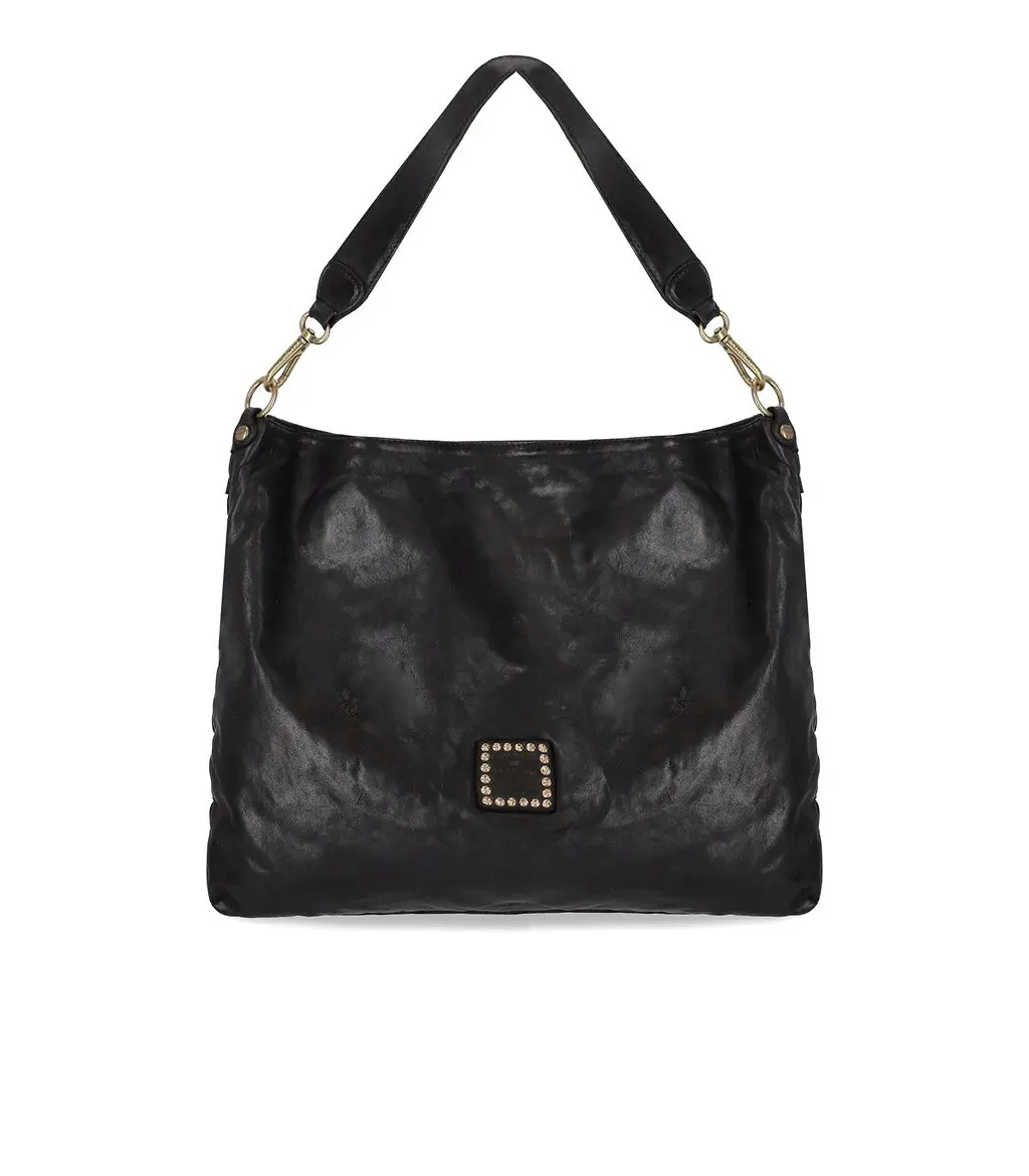 Campomaggi Carla L Black Shoulder Bag