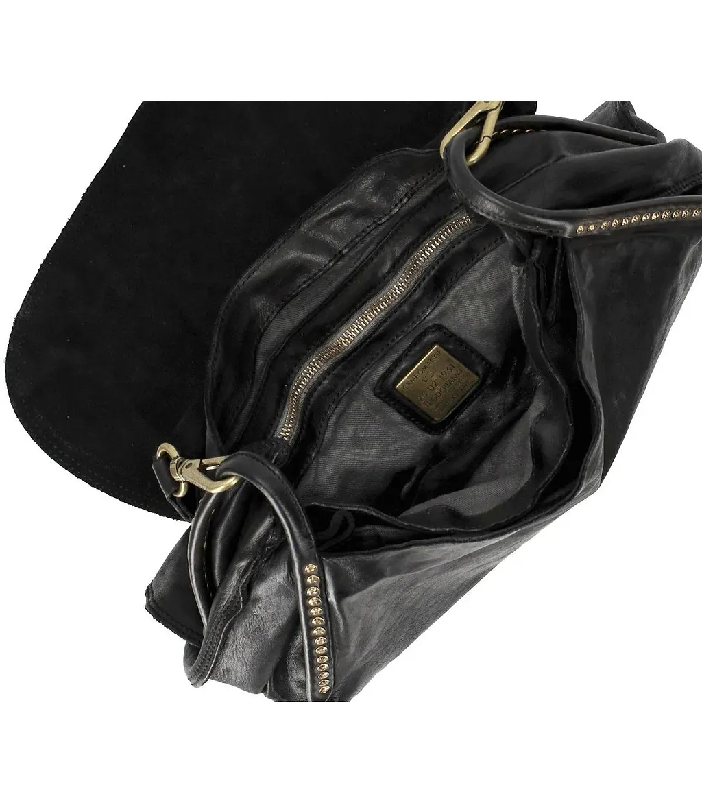 Campomaggi Enza Black Shoulder Bag
