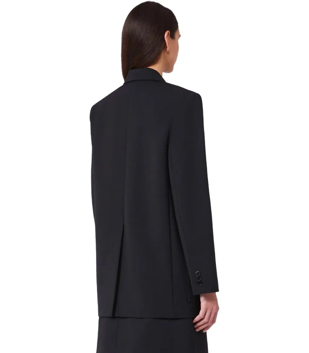 Max Mara Weekend Veloce Black Double Breasted Blazer
