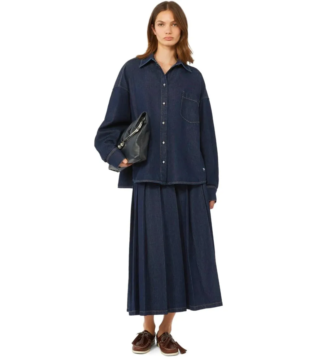 Max Mara Weekend Foggia Dark Blue Shirt