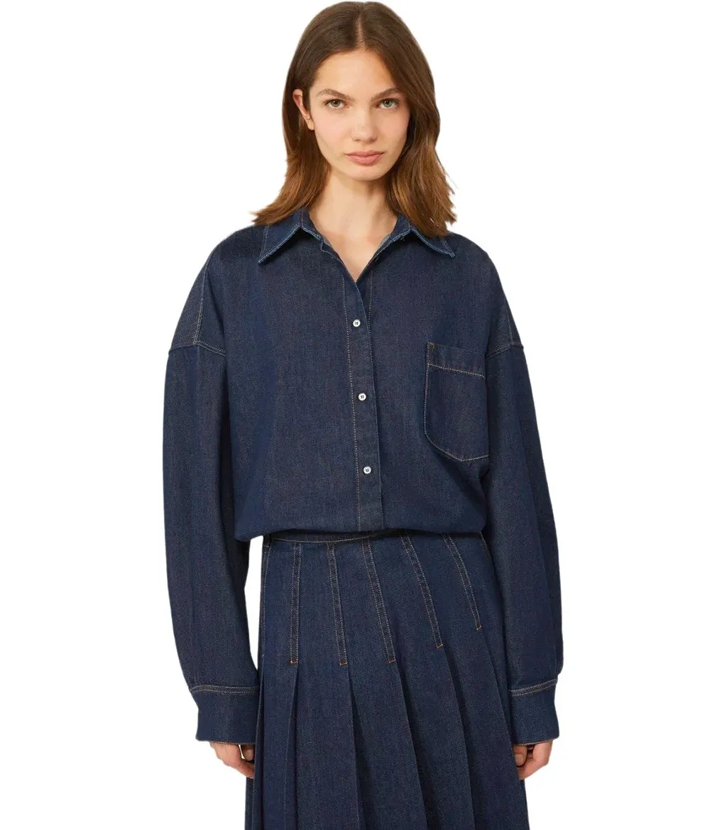 Max Mara Weekend Foggia Dark Blue Shirt