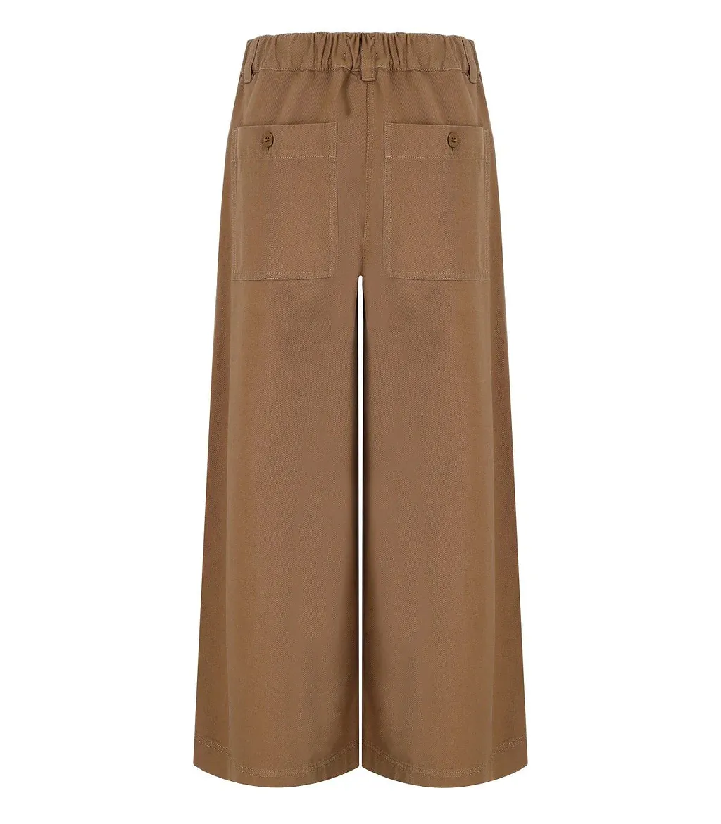 Max Mara Weekend Ariete Brown Cropped Pants