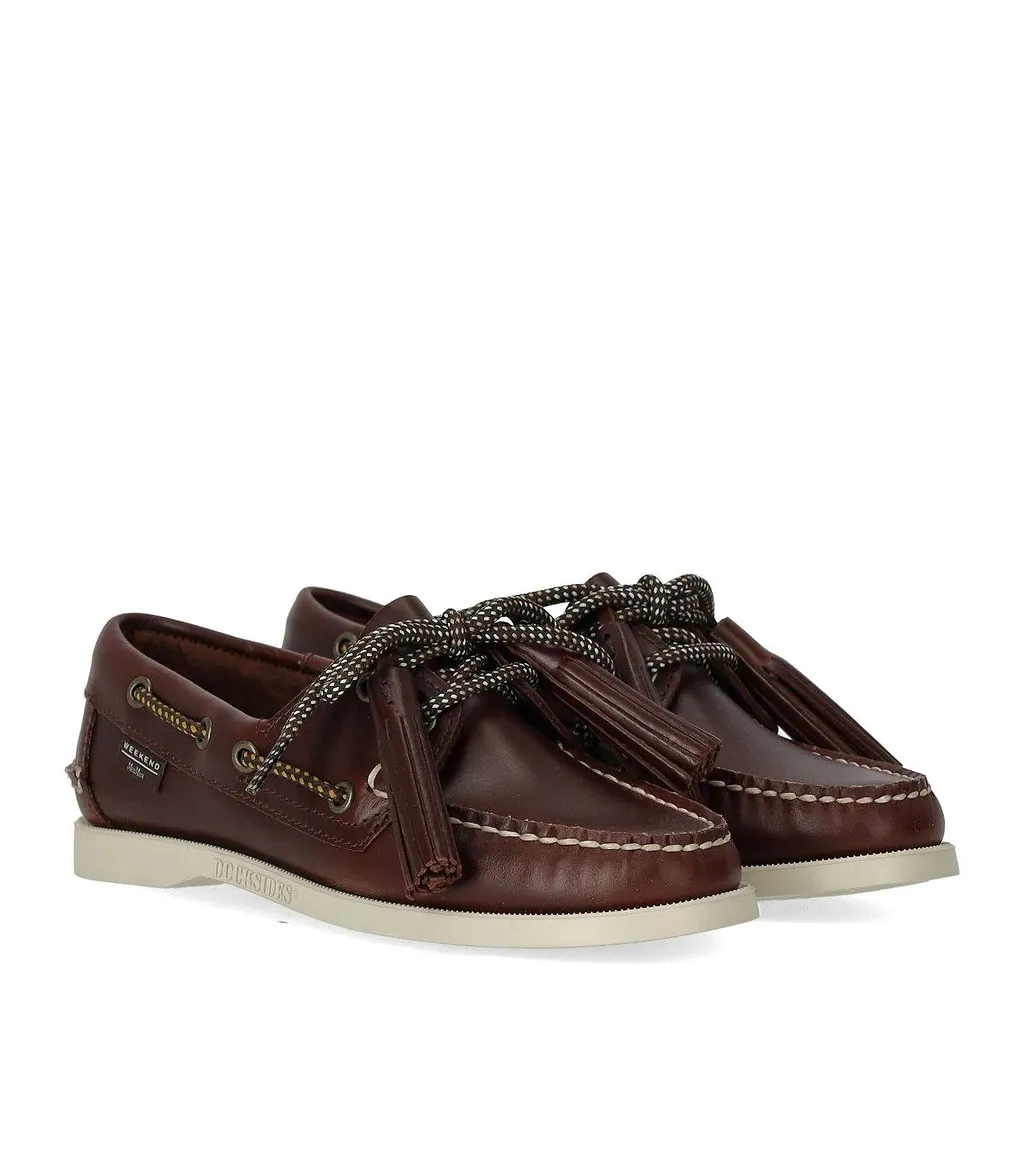 Sebago X Max Mara Weekend Dockside Brown Loafer