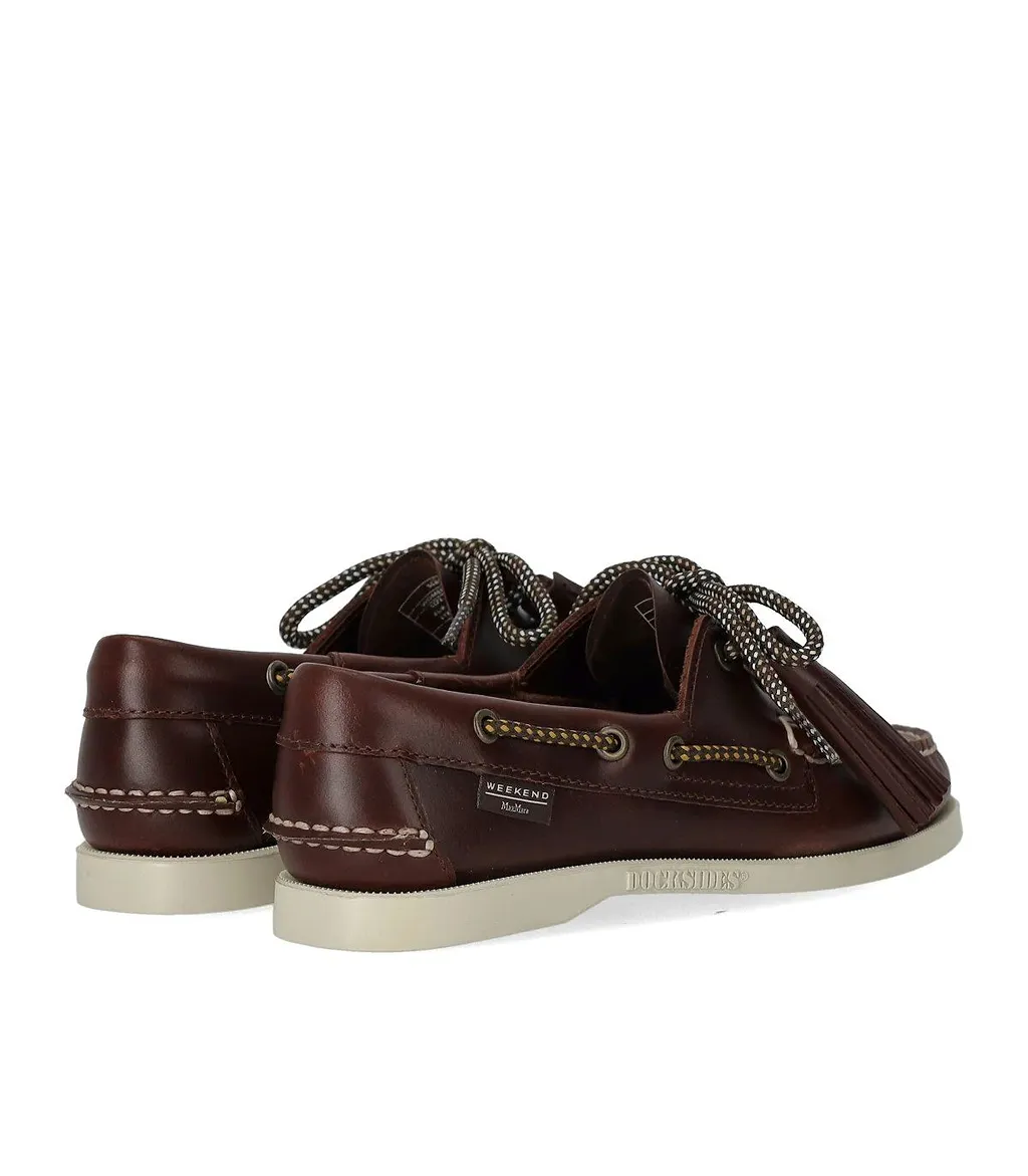 Sebago X Max Mara Weekend Dockside Brown Loafer