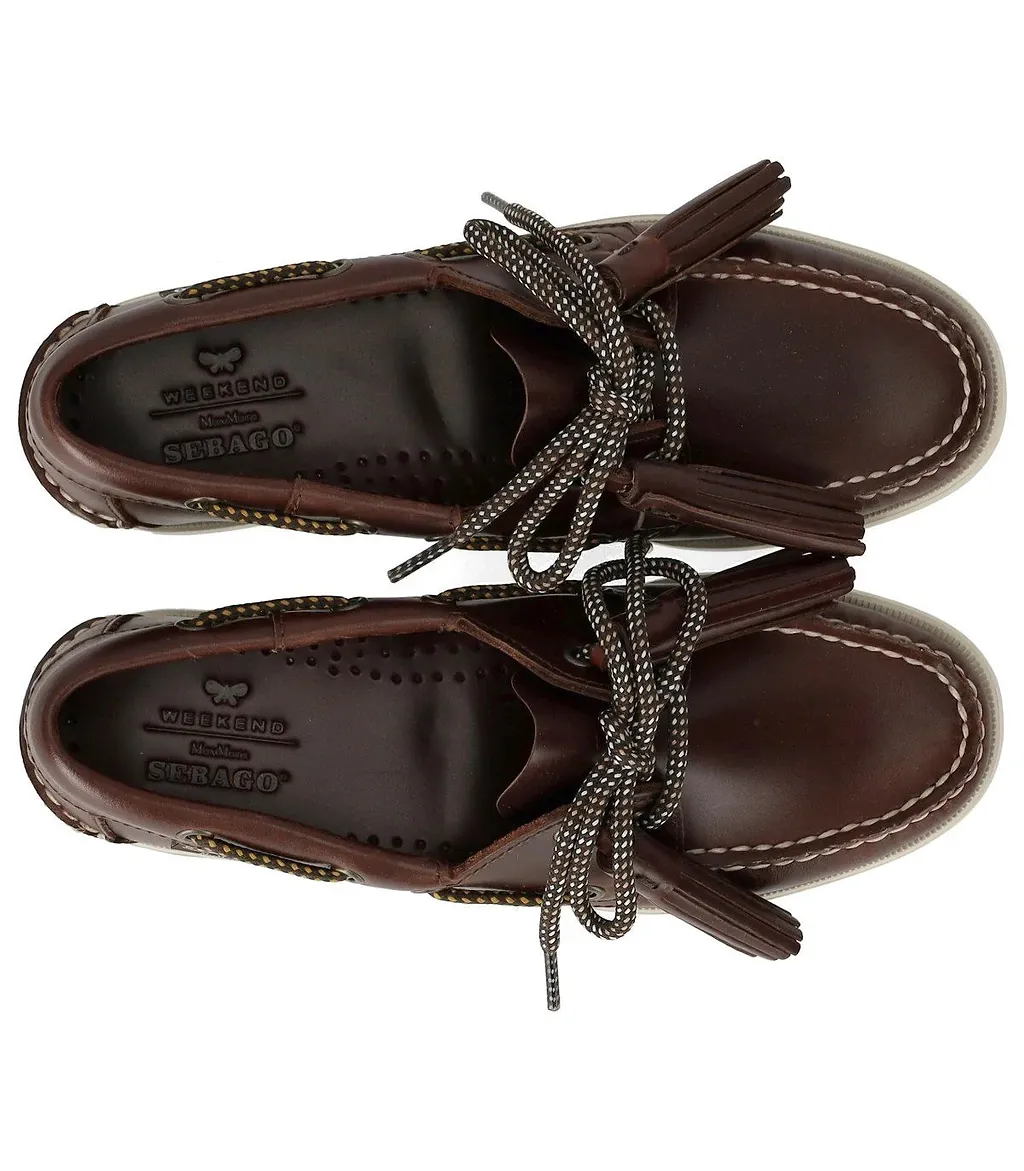 Sebago X Max Mara Weekend Dockside Brown Loafer