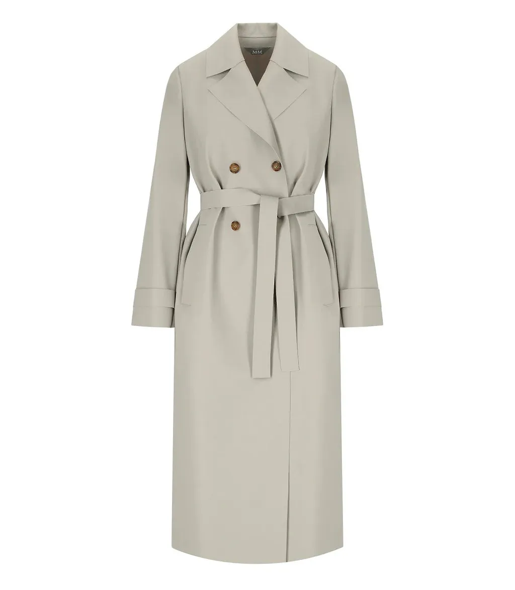Mm Max Mara Cedro Light Beige Trench Coat