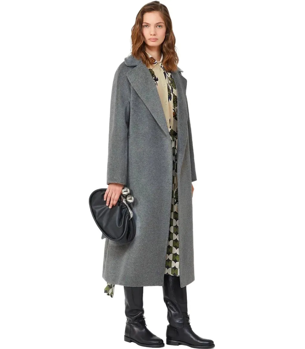 Max Mara Weekend Tempera Grey Belted Coat