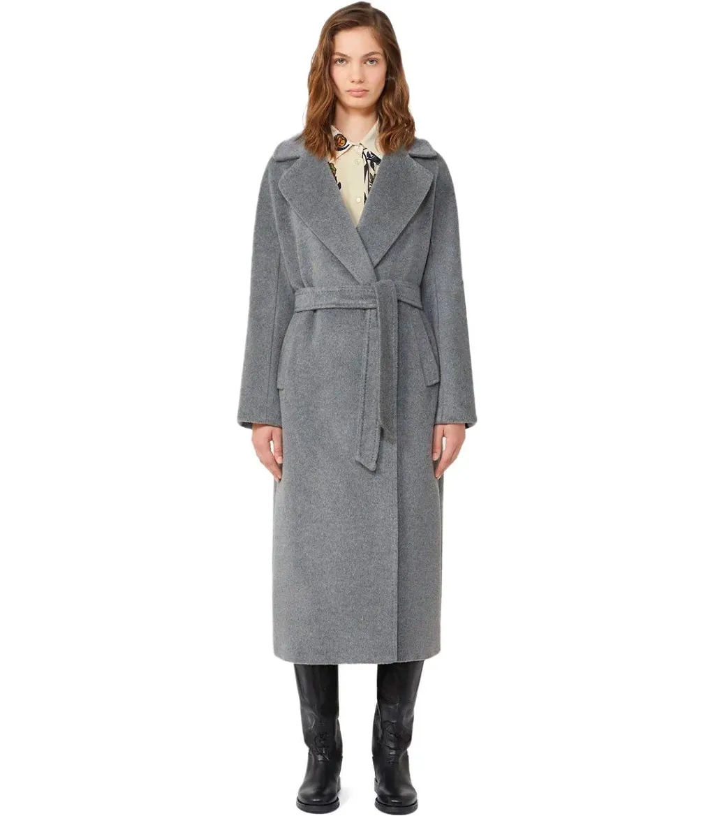 Max Mara Weekend Tempera Grey Belted Coat