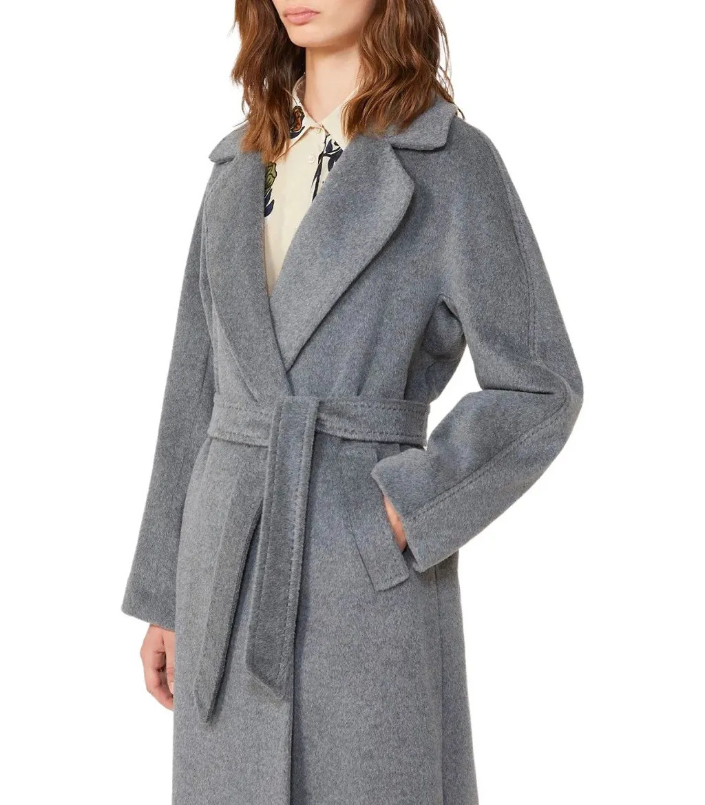 Max Mara Weekend Tempera Grey Belted Coat