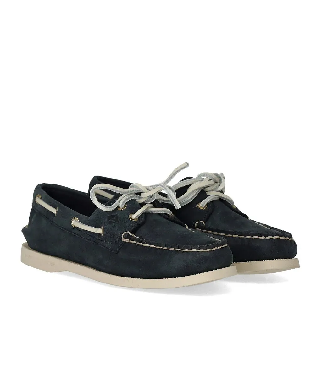 Sperry Navy Blue Leather Loafer