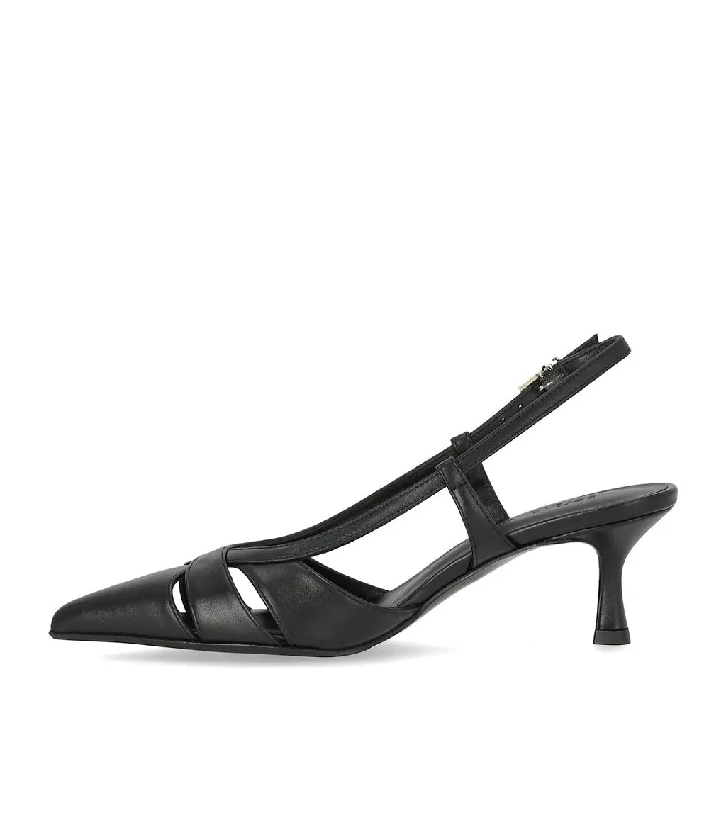 Sergio Levantesi Edda Black Slingback Pumps