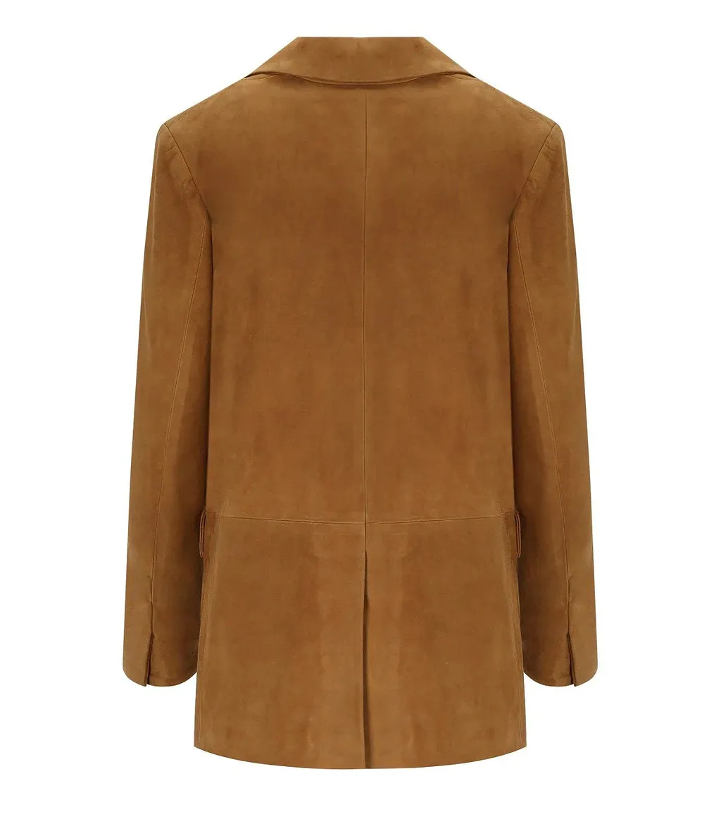 Myskin Camel Single Breasted Blazer
