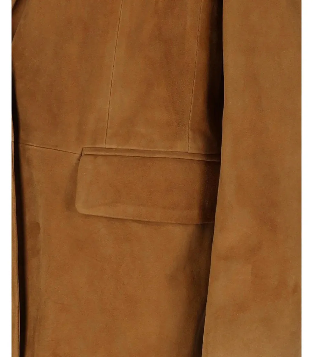 Myskin Camel Single Breasted Blazer