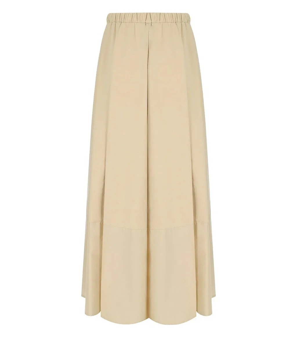 Mm Max Mara Ribes Beige Skirt