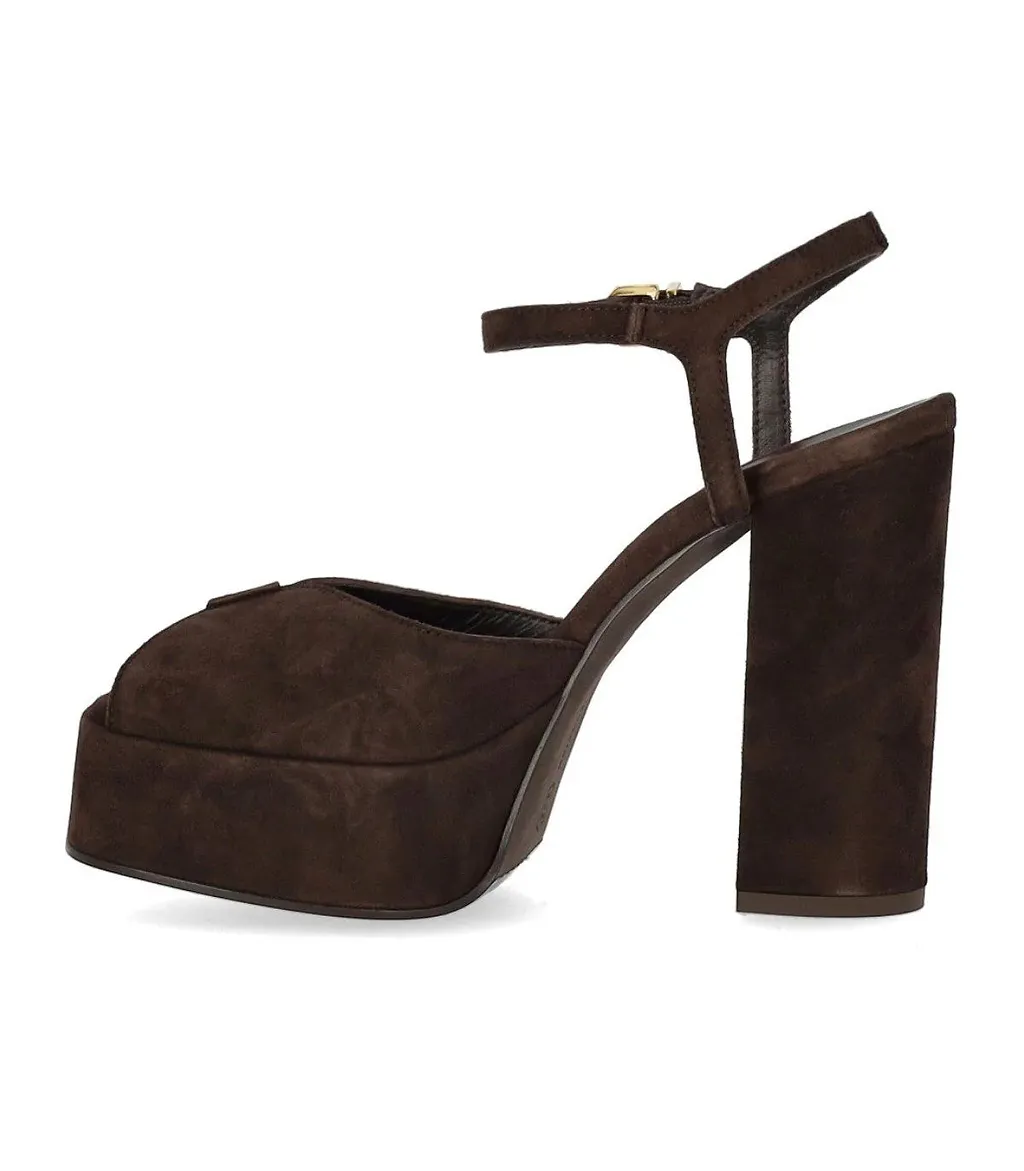 Sergio Levantesi Vera Brown Heeled Sandal