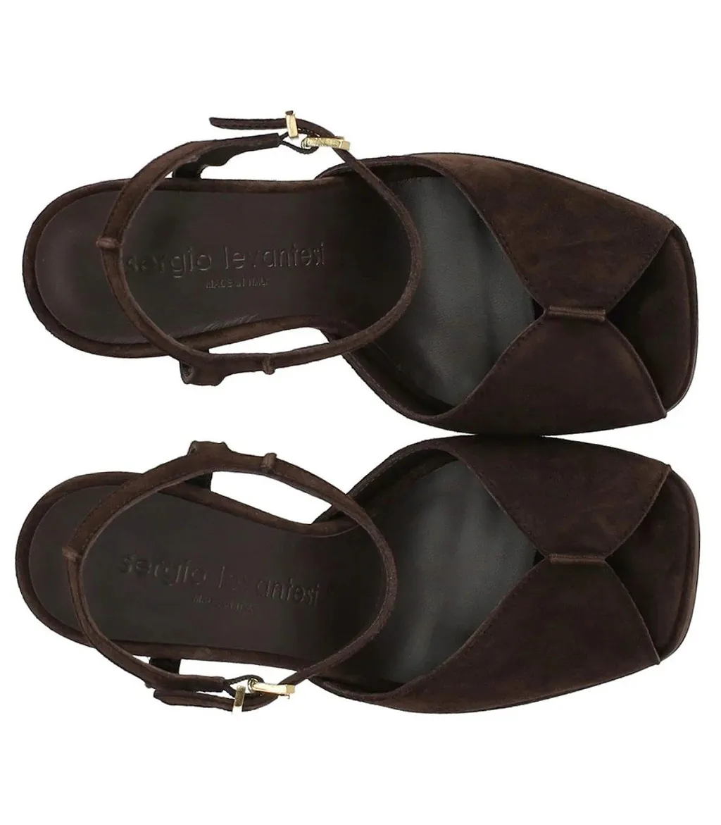 Sergio Levantesi Vera Brown Heeled Sandal