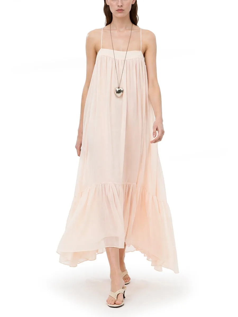 Rotate Birger Christensen Abito Midi In Chiffon