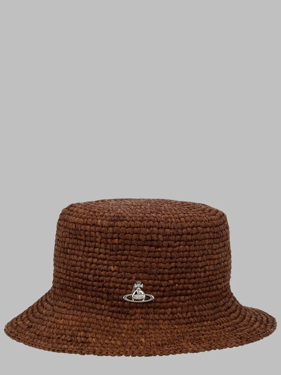 Vivienne Westwood Cappello In Rafia Bucket