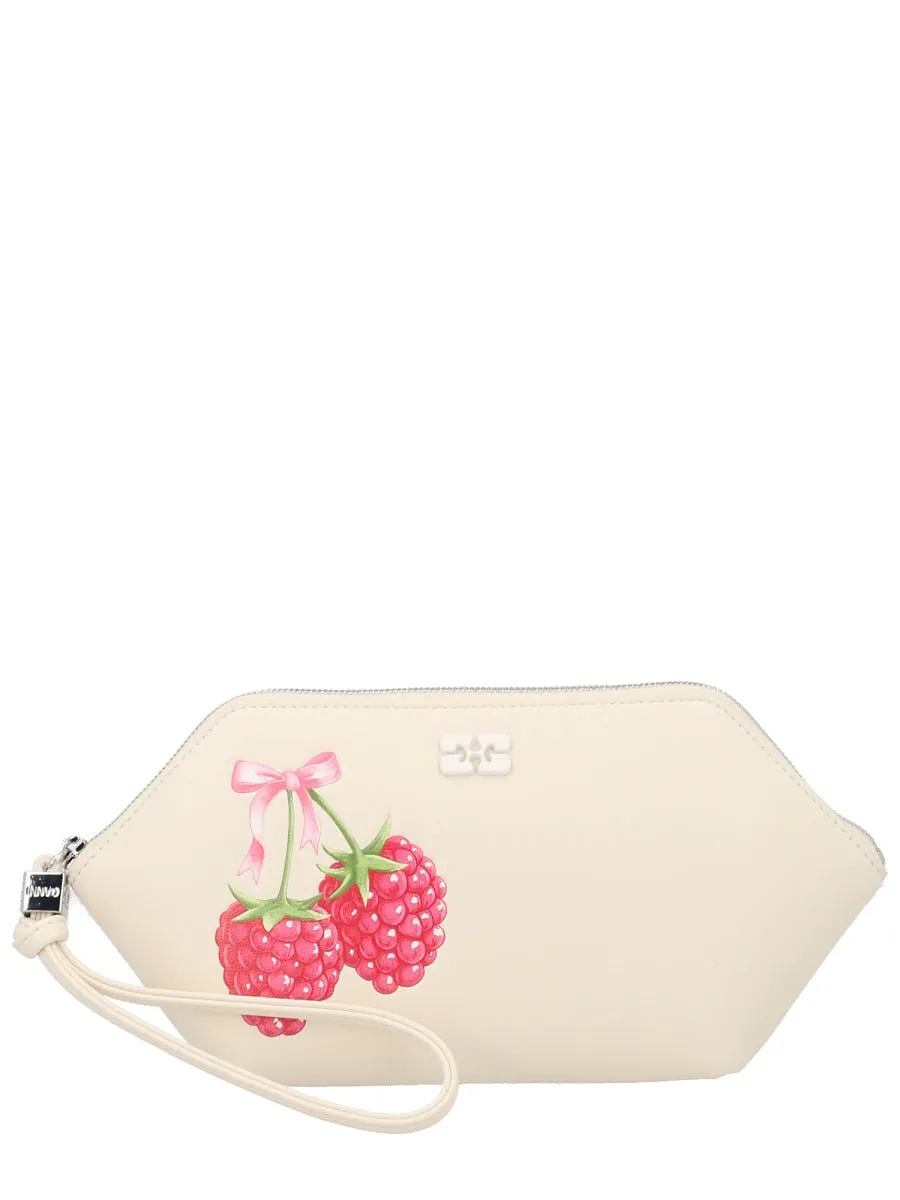 Ganni Make Up Con Stampa Raspberry Bou