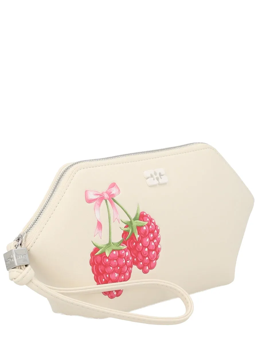 Ganni Make Up Con Stampa Raspberry Bou